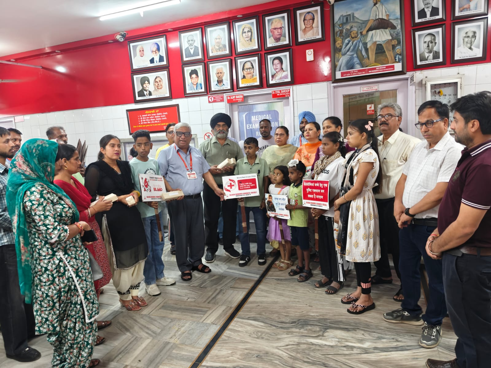 Blood donation camp dedicated to Thalassemia patients on the occasion of “World Red Cross Day”.